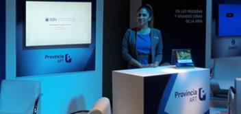 stand de Provincia ART en Conferencia anual 100% seguros